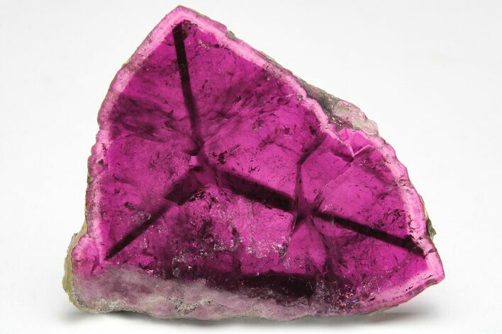 Polished Rubellite Tourmaline Slice - Siberia #207904